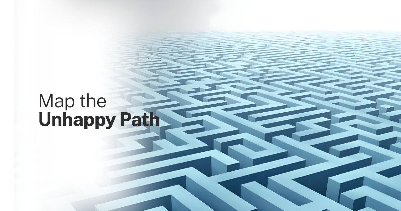 map the unhappy path by workspace infotech USA LLC